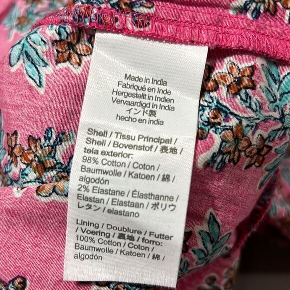 J. Crew Pink Floral Print Tiered Puff Sleeve Midi Dress  NWT - Picture 13 of 14